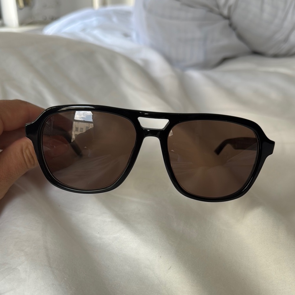 Barton Perreira Black Sunglasses with Brown Lenses